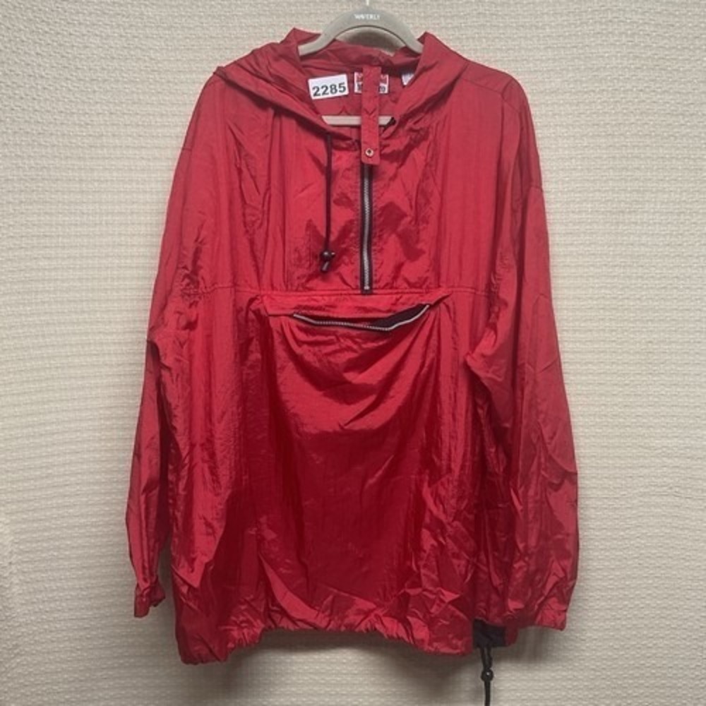 VTG Marlboro Unlimited Red 1/4 Zip Packable Anorak Jacket Men 2XL Taiwan Nylon